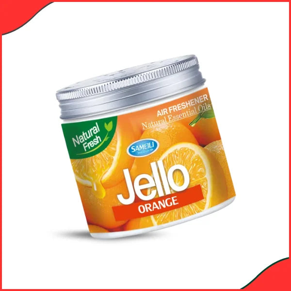 Jello Car Air Freshener Gel – Fresh Orange Scent - Best Quality