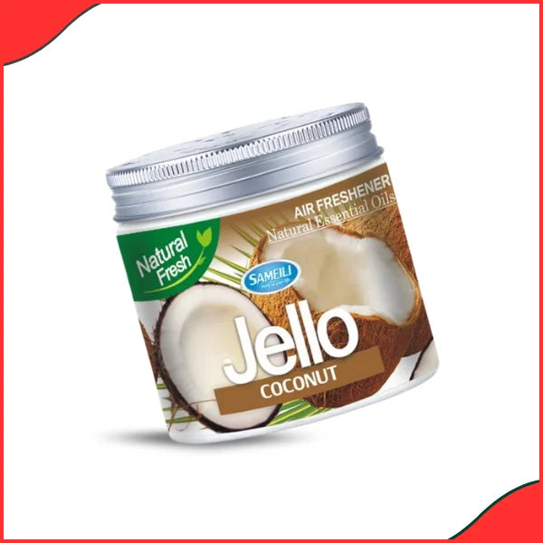 Jello Coconut Natural Fresh Gel – Car Air Freshener with Long-Lasting Scent - High Quality