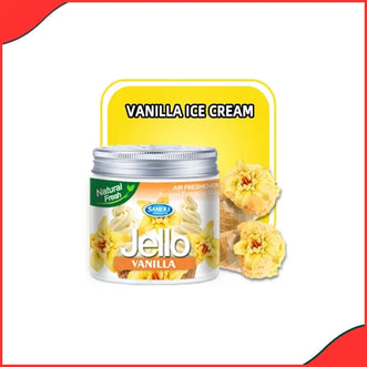 Jello gel car perfume vanilla scent by Natural Fresh for car interior fragrance.