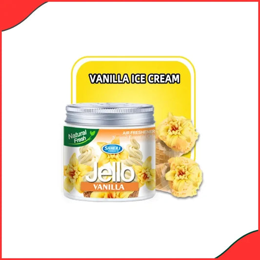 Jello Gel Car Perfume – Soothing Vanilla Scent - Latest Brand