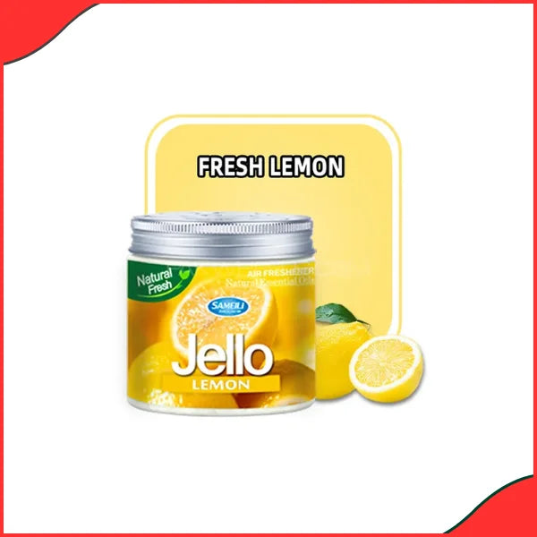 Jello Lemon Car Air Freshener Gel – 220g  Home & Car Interior Perfume - New Brand