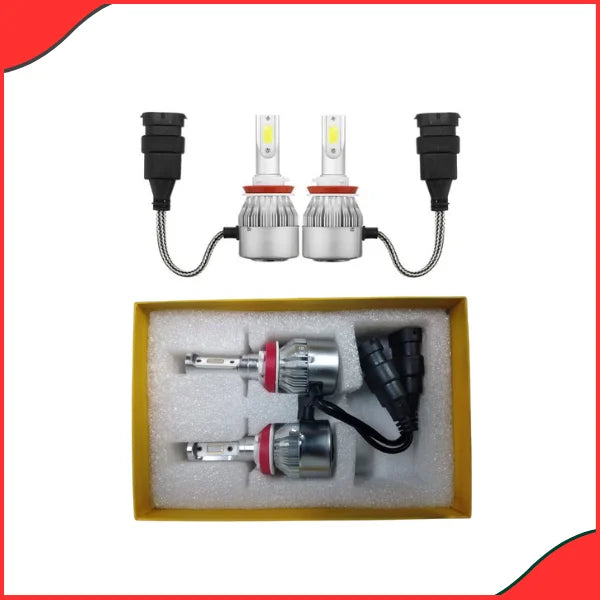 KAIER V6 LED Headlight Bulbs H8H11H16 (6000K) – HiLo Beam Turbo Lights (2 Pcs) - Best LED Lights