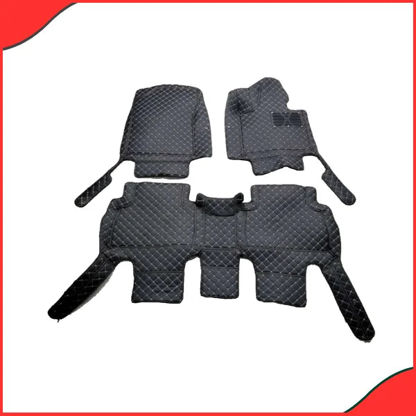 KIA Sorento 7D Floor Mats (Black, 3 Pcs) – Custom Fit for 2021–2022 Models  Waterproof & Durable Car Mats