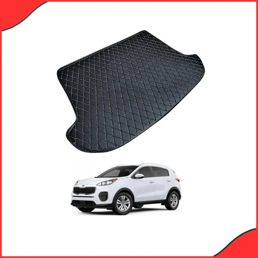 KIA Sportage 7D Trunk Mat – Black  Custom Fit for 2019-2021 Models - Good Material