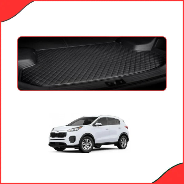 KIA Sportage 7D Trunk Mat – Black  Custom Fit for 2019-2021 Models - High Quality