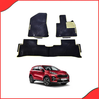 Collection of premium latex smoke floor mats for Kia Sportage 2019-2021 models.