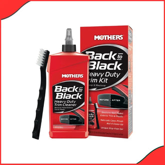 Mothers Back-To-Black Heavy Duty Trim Cleaner – 12oz (6141) – Deep Cleaning for Faded Trim - Latest