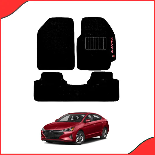 Premium Carpet Floor Mats for Hyundai Elantra 2019–2024
