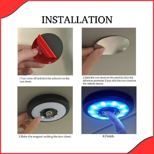 Rechargeable Multi-Function LED Dome Roof Light – Wireless Interior SMD with Magnetic Mount (Y-978)