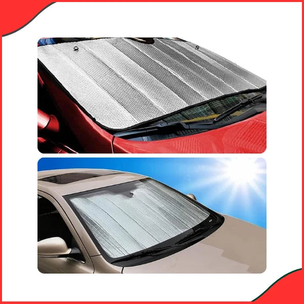 SOGO Universal Car Windshield Sun Shade – Aluminum Foil Curtain for UV Protection -High Quality