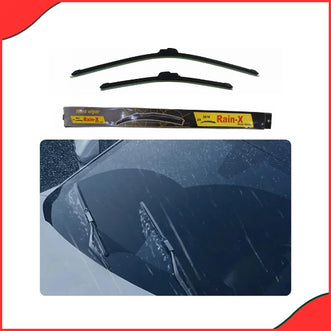 Silicone Wiper Blades 16 inch and 24 inch dual pack for streak-free windshield cleaning on cars in Pakistan.