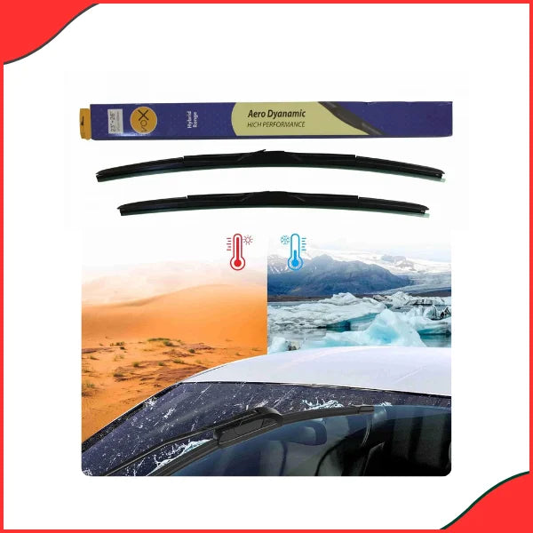 Silicone Wiper Blades 23'' + 26'' – Dual Set, Universal Fit, Streak-Free & Weather-Resistant Performance - Latest