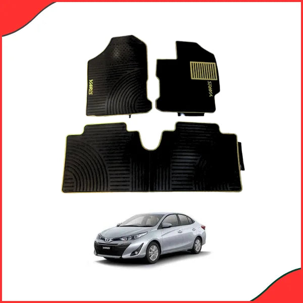 Smoke Latex Mats Compatible with Toyota Yaris 2020-2021 - Latest