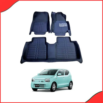 Suzuki Alto 5D Custom Floor Mats – Black  Perfect Fit for 2018-2024 Models