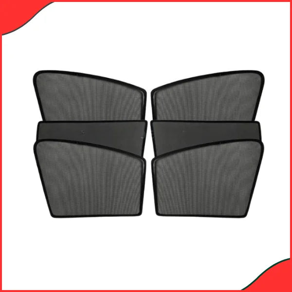 Suzuki Bolan Window Sun Shades – 6-Piece Custom Fit Set for 2012–2018 Models (Black)
