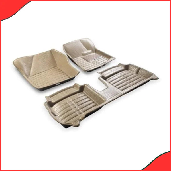 Suzuki Ciaz 5D Custom Floor Mats – Beige  3-Piece Set (2017-2021)