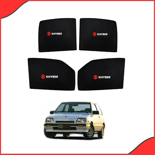 Suzuki Khyber Side Window Sun Shades – Set of 4 (1989–1999 Models) - Latest