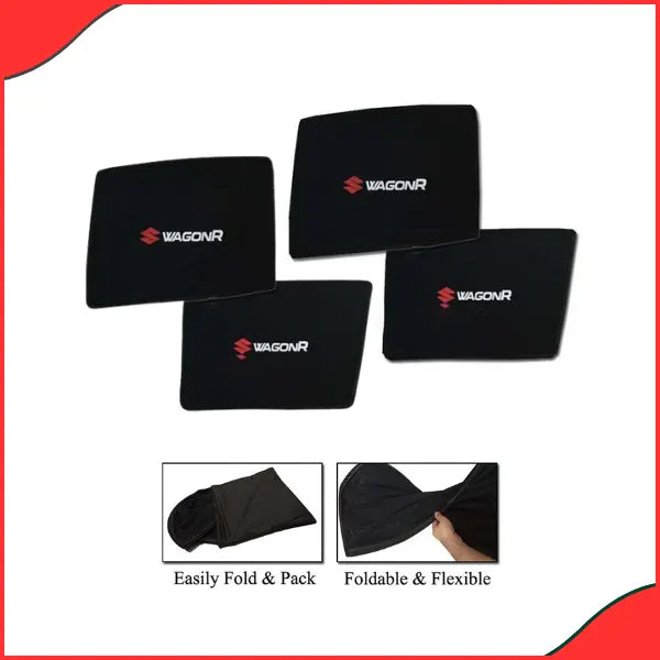 Suzuki Wagon R Sun Shades  Foldable, Flexible & Custom Logo