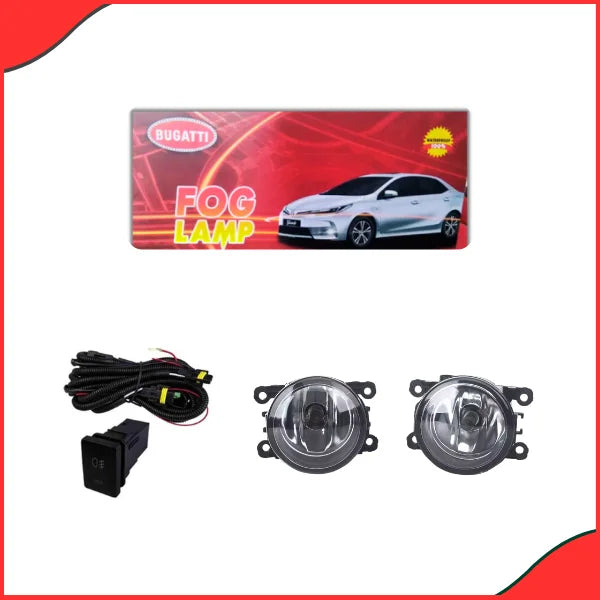 Suzuki Cultus 2017–2024 Bugatti Fog Light Lamps – Durable Front Bumper Lights - Latest