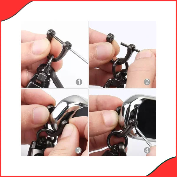 Suzuki Leather & Metal Keychain  Premium Design with Logo - Latest Model