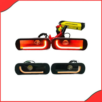 Suzuki Mehran Fog Lamps with DRL & Indicator – YellowWhite Beam - car fog lights