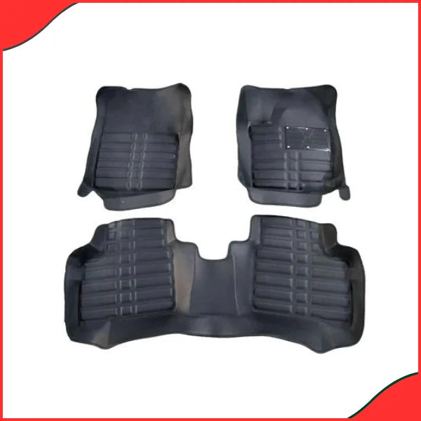 Suzuki Swift 5D Custom Floor Mats – Black  3-Piece Set (2010-2021) - Latest