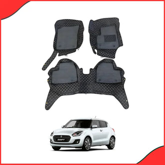 Suzuki Swift 9D Floor Mats (Black, 2022–2023) – Waterproof & Dustproof Custom Fit - Best floor mats in Pakistan