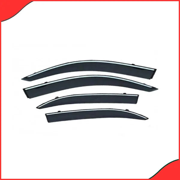 Suzuki Wagon R Air Press Sun Visor with Chrome – Fits 2014-2024  Stylish & Weather Protection - Latest