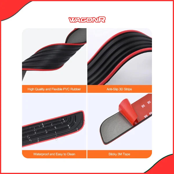 Suzuki Wagon R Rubber Door Sill Protectors  Durable, Anti-Scratch & Stylish Fit - Good Material