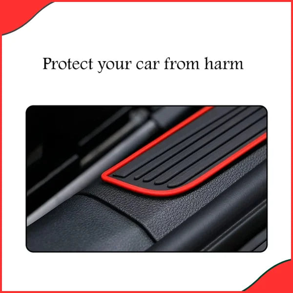 TRD Rubber Door Sill Protector  Durable, Anti-Scratch & Sporty Design - Good Material