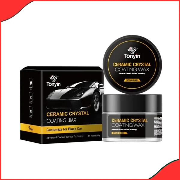 Tonyin Ceramic Crystal Coating Car Wax – 200g  Ultimate Black Gloss & Protection - Best Quality