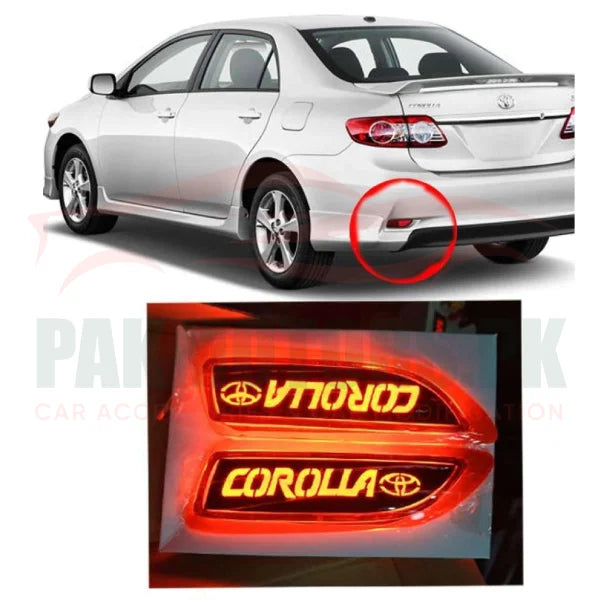 Toyota Corolla Back Bumper Lights a With Logo 2018