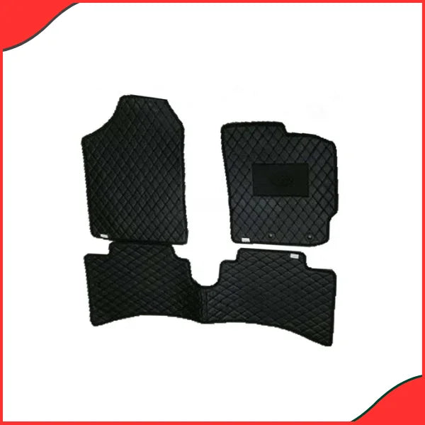 Toyota Aqua 7D Floor Mats (Black, 3 Pcs) – Custom Fit for 2012–2018 Models