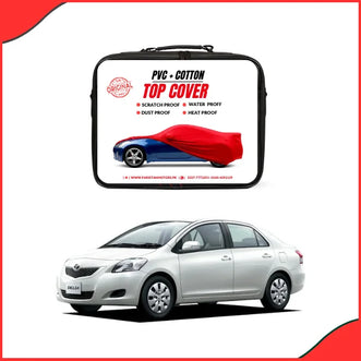 Toyota Belta 2005–2012 Car Top Cover – Waterproof & Scratchproof Non-Woven Protection
