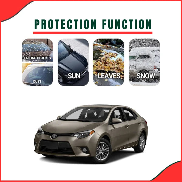 Toyota Corolla 2014–2018 Car Top Cover – Waterproof, Scratch-Resistant & UV-Protected (Black, Breathable & Dustproof)
