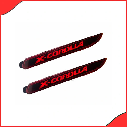 Toyota Corolla 2017-2022 Back Bumper Reflector Lights with Logo