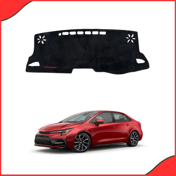 Installed velvet dashboard mat in the Suzuki Wagon R interior, demonstrating effective glare reduction and heat protection.