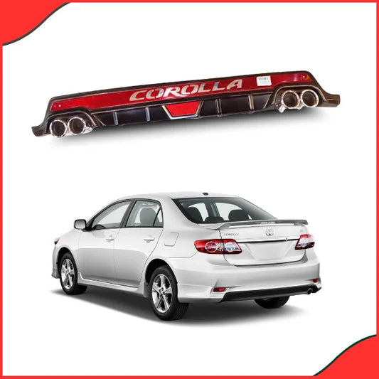 Toyota Corolla Rear Bumper Diffuser – Sport Style - High Quality