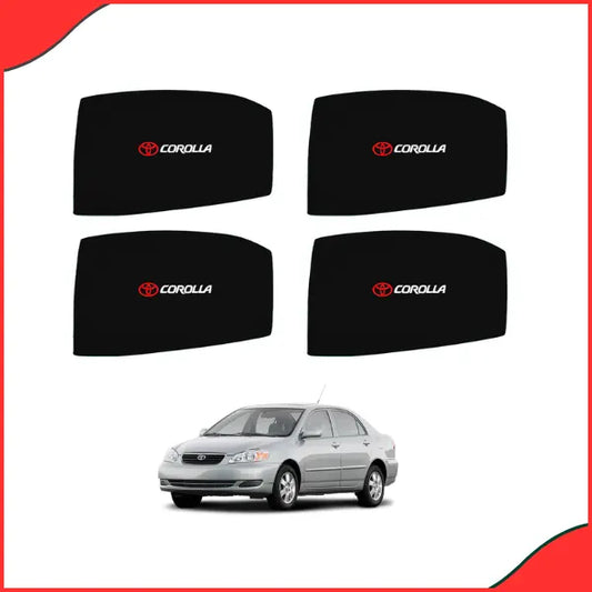 Toyota Corolla Sunshade (2002-2008)  Custom Fit with Logo