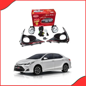 Toyota Corolla X 2021–2024 Bugatti Fog Light Lamps with Chrome Covers – Model TY-1083E
