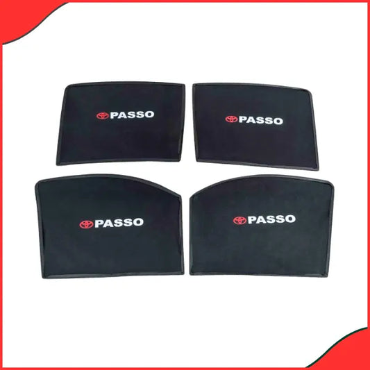Toyota Passo Sun Shades (2010-2016)  Custom Fit with Logo