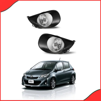 Toyota Vitz 2007–2012 Fog Lamps – Durable Bumper Lights for Clear Visibility