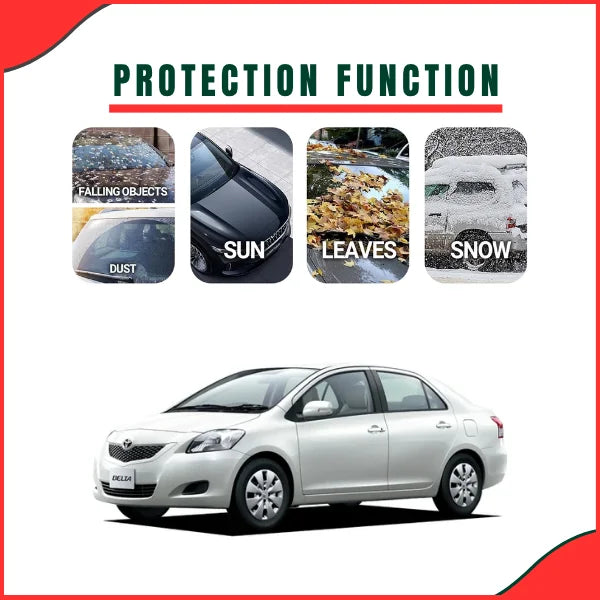 Toyota Belta 2005–2012 Parachute Car Top Cover – Waterproof & Dustproof Protection - latest