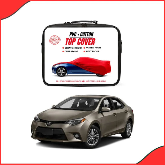Toyota Corolla 2014–2018 Car Top Cover – Waterproof, Scratch-Resistant & UV-Protected (Black, Breathable & Dustproof) - Latest