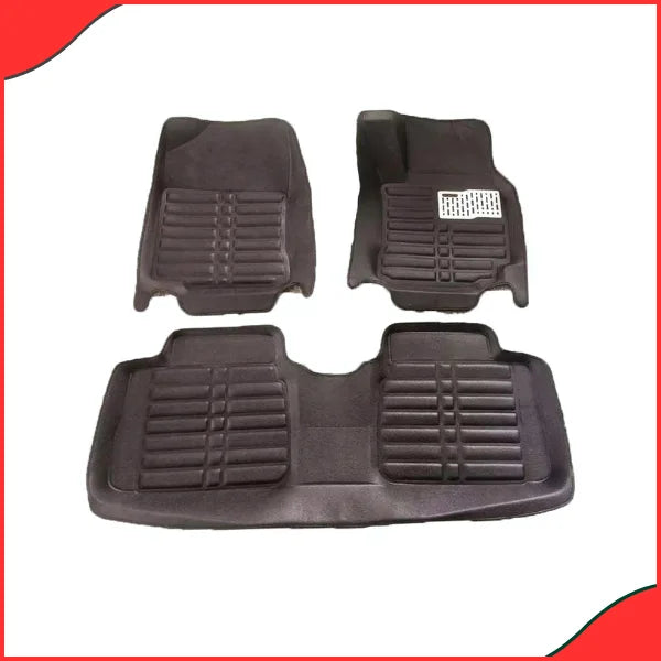 Toyota Corolla Axio 5D Custom Floor Mats – Black  3-Piece Set (2018-2021) - Latest