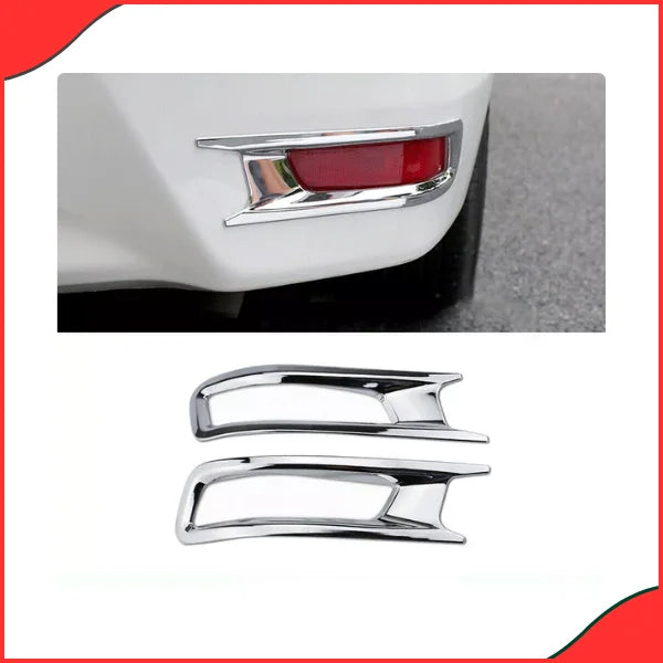 Toyota Corolla Rear Bumper Reflector Chrome Covers  Model 2015-2019 - Latest