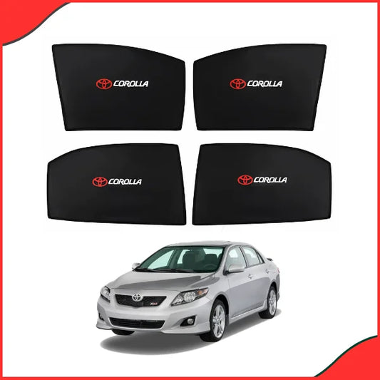 Toyota Corolla Sun Shades with Logo – UV Protection for 2008–2012 Models - Latest