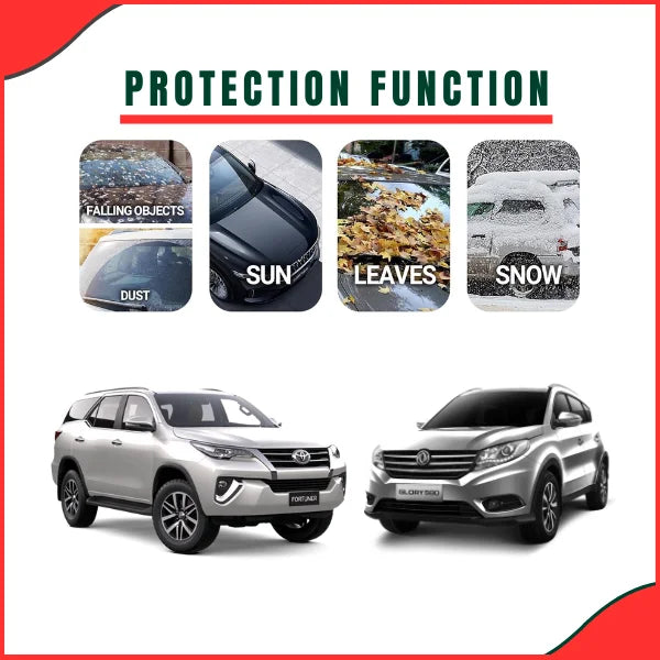 Toyota Fortuner & DFSK Glory Car Top Cover – Waterproof & Scratchproof Non-Woven Protection (Multiple Models) - Latest