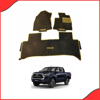 Toyota Hilux Revo Latex Smoke Floor Mats – Custom Fit for 2016–2021 Models - Latest