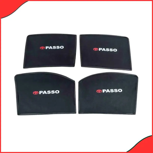 Toyota Passo Sun Shades (2010-2016)  Custom Fit with Logo
